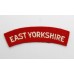 East Yorkshire Regiment (EAST YORKSHIRE) Cloth Shoulder Title