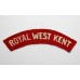 Royal West Kent Regiment (ROYAL WEST KENT) Cloth Shoulder Title