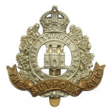 Suffolk Regiment Cap Badge - King's Crown