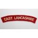 East Lancashire Regiment (EAST LANCASHIRE) Cloth Shoulder Title
