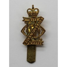 13th/18th Royal Hussars Cap Badge - Queen's Crown
