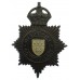 Derbyshire Constabulary Night Helmet Plate - King's Crown