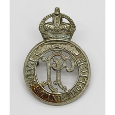 Palestine Police Cap Badge - King's Crown