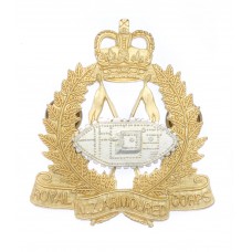 Royal New Zealand Armoured Corps Cap Badge - Queen's Crown