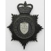 Gwynedd Constabulary NIght Helmet Plate - Queen's Crown