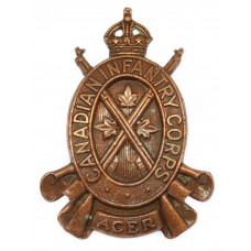 Canadian Infantry Corps Cap Badge- King's Crown