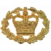 British Army Warrant Officer Class 2 W.O.II Brass Arm Badge - Queen's Crown
