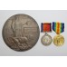 WW1 British War Medal, Victory Medal & Memorial Plaque - Lieut. J.C. Jubb, 1/4th Bn. King's Own Yorkshire Light Infantry - K.I.A. (Somme)