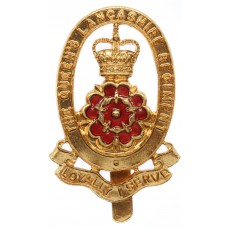 Queen's Lancashire Regiment Metal & Enamel Cap Badge