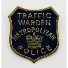 Metropolitan Police Traffic Warden Enamelled Cap Badge