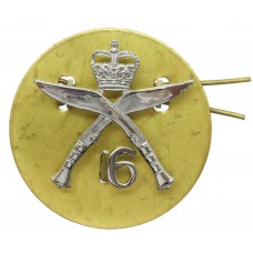 6th Gurkha Rifles Chrome Cap Badge - Queen's Crown