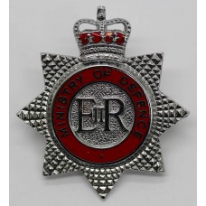 Ministry of Defence Fire Brigade Enamelled Cap Badge - Queen' Crown