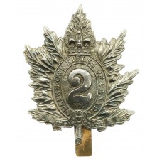 Canadian 2nd Queen's Own Rifles of Canada Cap Badge - Queen's Crown