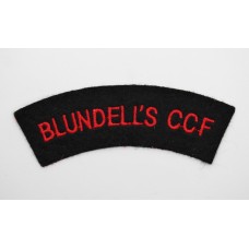 Blundell's Combined Cadet Force (BLUNDELL'S CCF) Cloth Shoulder Title