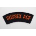 Sussex Army Cadet Force (SUSSEX ACF) Cloth Shoulder Title