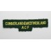 Cumberland & Westmorland Army Cadet Force (CUMBERLAND & WESTMORLAND ACF) Cloth Shoulder Title