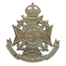 Canadian Les Voltigeurs de Quebec Cap Badge - King's Crown
