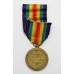 WW1 Victory Medal - Pte. G. Mosely, The Queen's (Royal West Surrey) Regiment