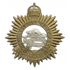 Canadian The Midland Regiment (Northumberland & Durham) Cap Badge - King's Crown