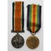 WW1 British War & Victory Medal Pair - Pte. E.W. Whittaker, Loyal North Lancashire Regiment