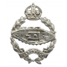 Royal Tank Regiment Chromed Cap Badge - King's Crown