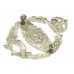 Royal Tank Regiment Chromed Cap Badge - King's Crown