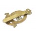 Royal Horse Artillery Brass Cap Badge - Queen's Crown
