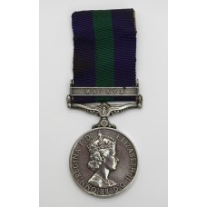 General Service Medal (Clasp - Malaya) - Pte. G.A. Martin, Royal 