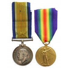 WW1 British War & Victory Medal Pair - Gnr. A. Trueman, Royal Artillery