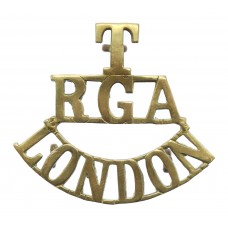 London Territorials Royal Garrison Artillery (T/RGA/LONDON) Shoulder Title