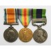 WW1 British War Medal, Victory Medal and India General Service Medal (Clasp - Waziristan 1921-24) Group of Three - Captain T.R. Dawe, 5-8th Punjab Regiment