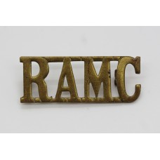 Royal Army Medical Corps (R.A.M.C.) Brass Shoulder Title