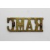 Royal Army Medical Corps (R.A.M.C.) Brass Shoulder Title