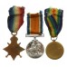 WW1 1914-15 Star Medal Trio - Pte. E. Bright, Royal Warwickshire Regiment