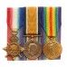 WW1 1914-15 Star Medal Trio - Gnr. J.H. Graves, Royal Artillery - Wounded