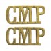 Pair of Corps of Military Police (C.M.P) Shoulder Titles