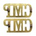 Pair of Corps of Military Police (C.M.P) Shoulder Titles