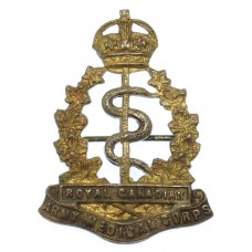 Royal Canadian Army Medical Corps Sweetheart Brooch - King's Crown