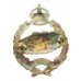 Royal Tank Regiment Officer's Sterling Silver Cap Badge - King's Crown