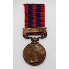 1854 India General Service Medal (Bronze) (Clasp - Burma 1885-7) - Bearer Seerapoo Moonesawamy, Madras Transport Department