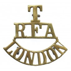 London Territorials Royal Field Artillery (T/R.F.A/LONDON) Should