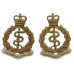 Pair of Royal Army Medical Corps (R.A.M.C.) Collar Badges - Queen's Crown