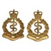 Pair of Royal Army Medical Corps (R.A.M.C.) Collar Badges - Queen's Crown