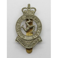 Isle of Man Home Guard Cap Badge - Queen's Crown