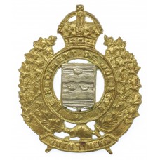 Canadian Le Regiment de Joliette Cap Badge - King's Crown