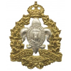 Canadian Le Regiment de Maisonneuve Cap Badge - King's Crown