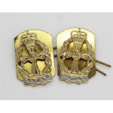 Pair of Queen Alexandra's Royal Army Nursing Corps (Q.A.R.A.N.C.) Anodised (Staybrite) Collar Badges