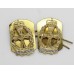 Pair of Queen Alexandra's Royal Army Nursing Corps (Q.A.R.A.N.C.) Anodised (Staybrite) Collar Badges