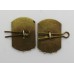 Pair of Queen Alexandra's Royal Army Nursing Corps (Q.A.R.A.N.C.) Anodised (Staybrite) Collar Badges