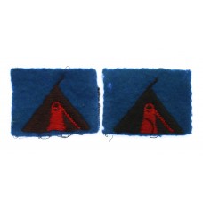 Pair of 59th (Staffordshire) Division Cloth Formation Signs - 2nd Pattern